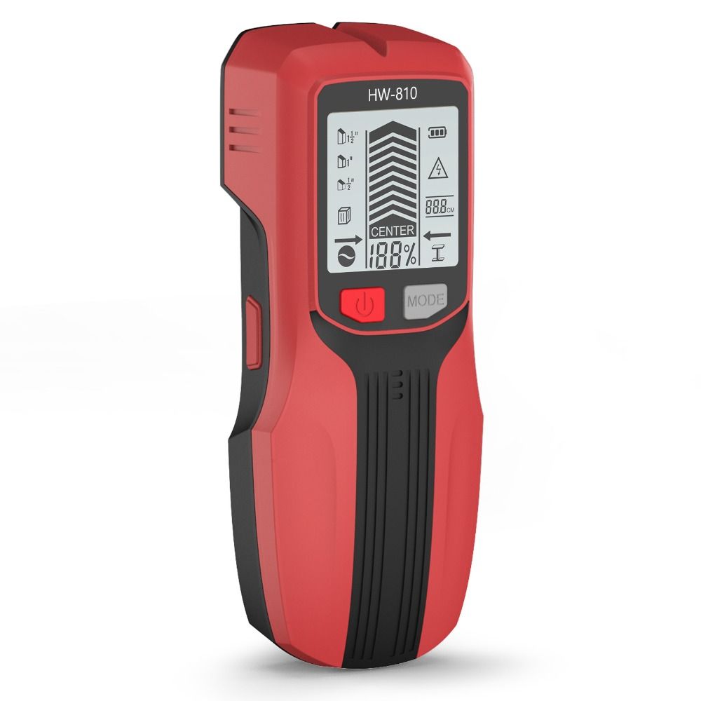 High Accuracy 6-in-1 Stud Finder AC Cable Wires Depth Tracker Wood Stud Detection