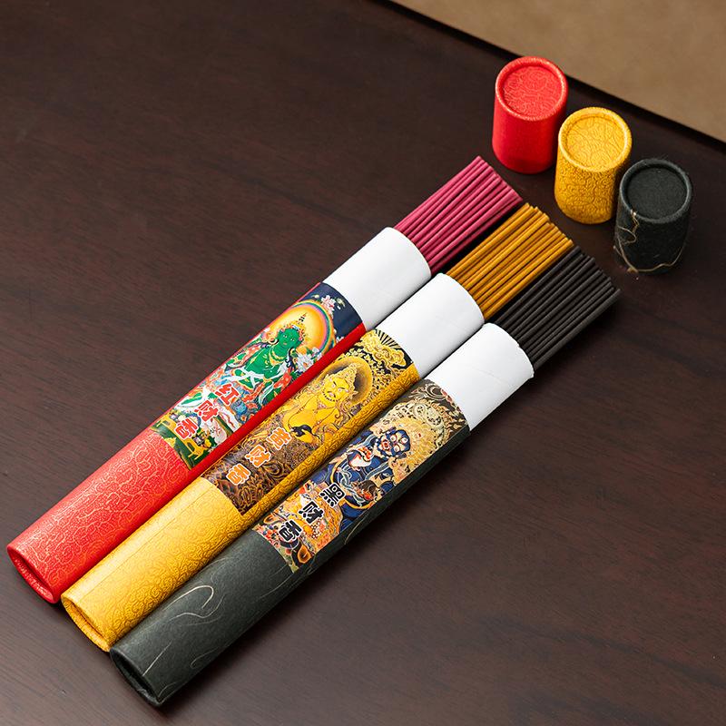 Large Bucket Pine Cone Incense: Sandalwood, Agarwood, Buddha & Cai Shen Household Incense Sticks