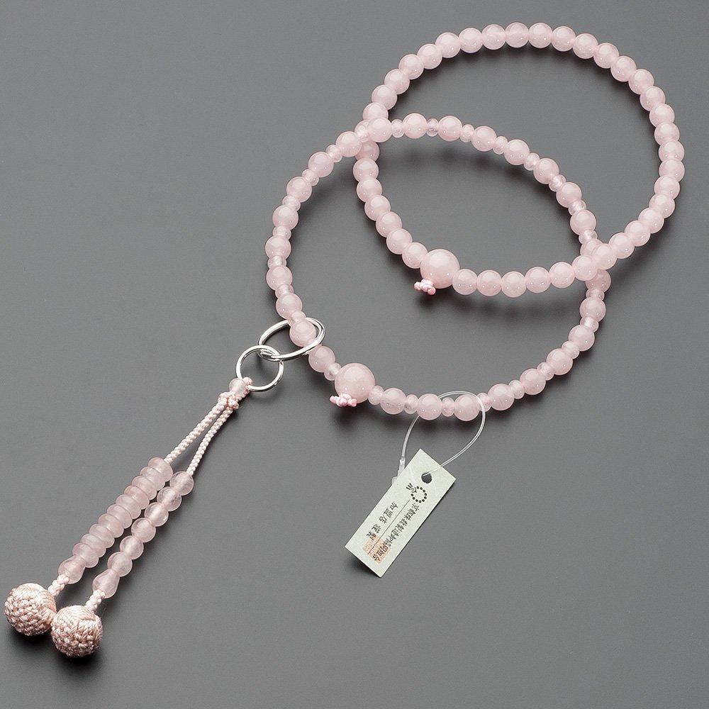 Buddhist Altar Shop Takita Shoten Prayer Beads Jodo Sect Authentic Rosary Beads Red Crystal Jodo 8 Cm Pure Silk Kabon Tenbo Kyoto Prayer Honren Prayer