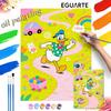 Oil Painting Painting Art Kit Donald Duck Colorful Garden Scenery Handmade Painting Diy Home Decoration