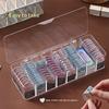 Acrylic Contact Lens Organizer with 7 Separate Compartments Dustproof Lid for Safe Storage Carry