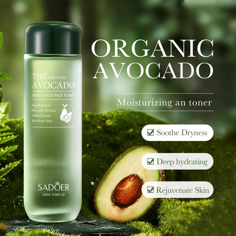 Avocado Toner 130ml SADOER Hydrating Moisturizing Moisturizing Lotion
