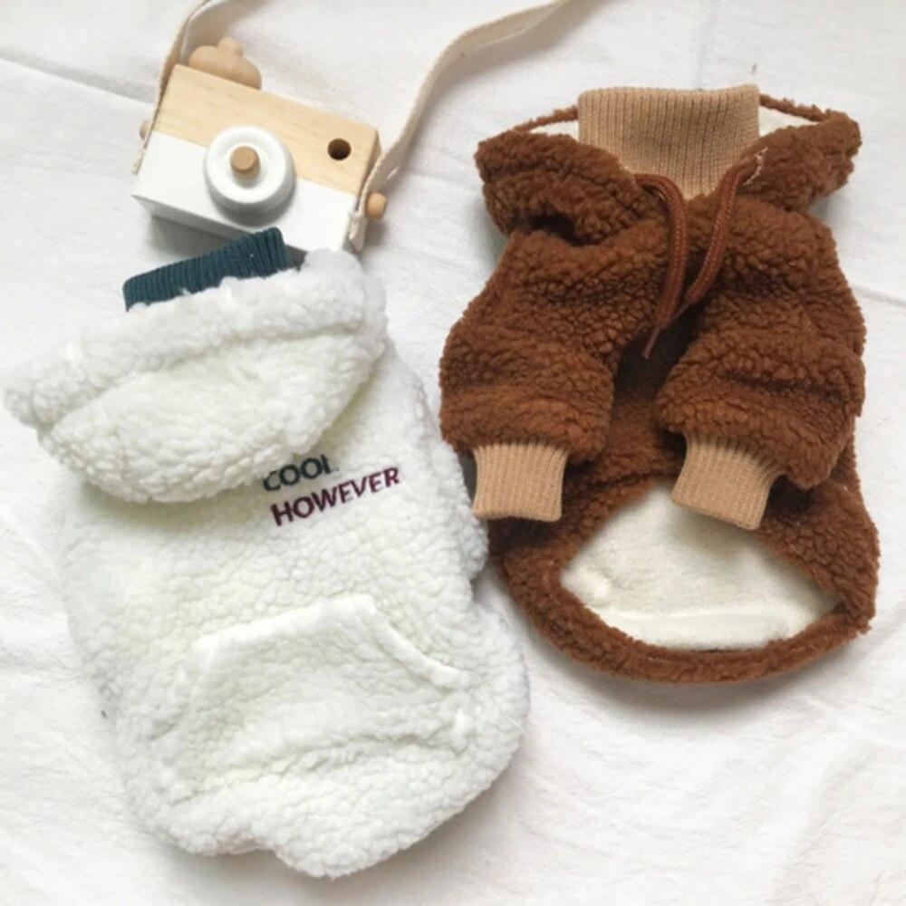 

Nette Haustier Hund Толстовки Зимние Haustier Hund Kleidung Plüsch Weste Mit Kapuze Флисовая куртка Mantel Jacket Für Kleine Hunde Чихуахуа Kleidung welpen