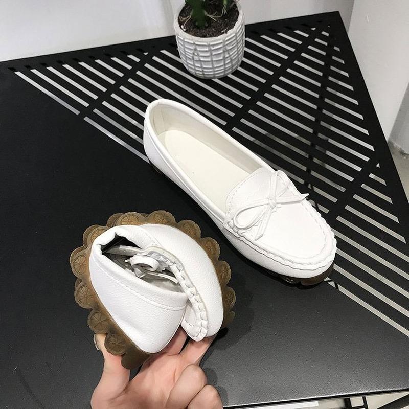 Fashion Women Flats Ballet Shoes Woman Cut Out Leather Breathable Moccasins Women Boat Shoes Ballerina Ladies Casual Shoes Sneakers