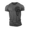 Men's Casual Skull Graphic Print Short Sleeve T-Shirt Crew Neck Streetwear Camiseta Masculina Summer Fashion Daily Tops Tees