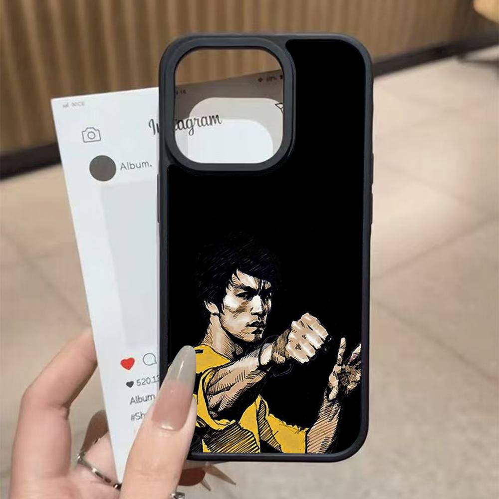 

Kung Fu Taekwondo Karate Black Silicone Hard Plastic Phone Case For Iphone 17 Air 16 15 14 13 12 11 Pro Max PC+TPU Cover iPhone 17 pro