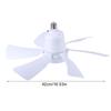 E27 Ceiling Fan AC85-265V Fan Light with Remote Sudden Stop Protection for Indoor Home 3 Gear Adjustable Chandelier Fan