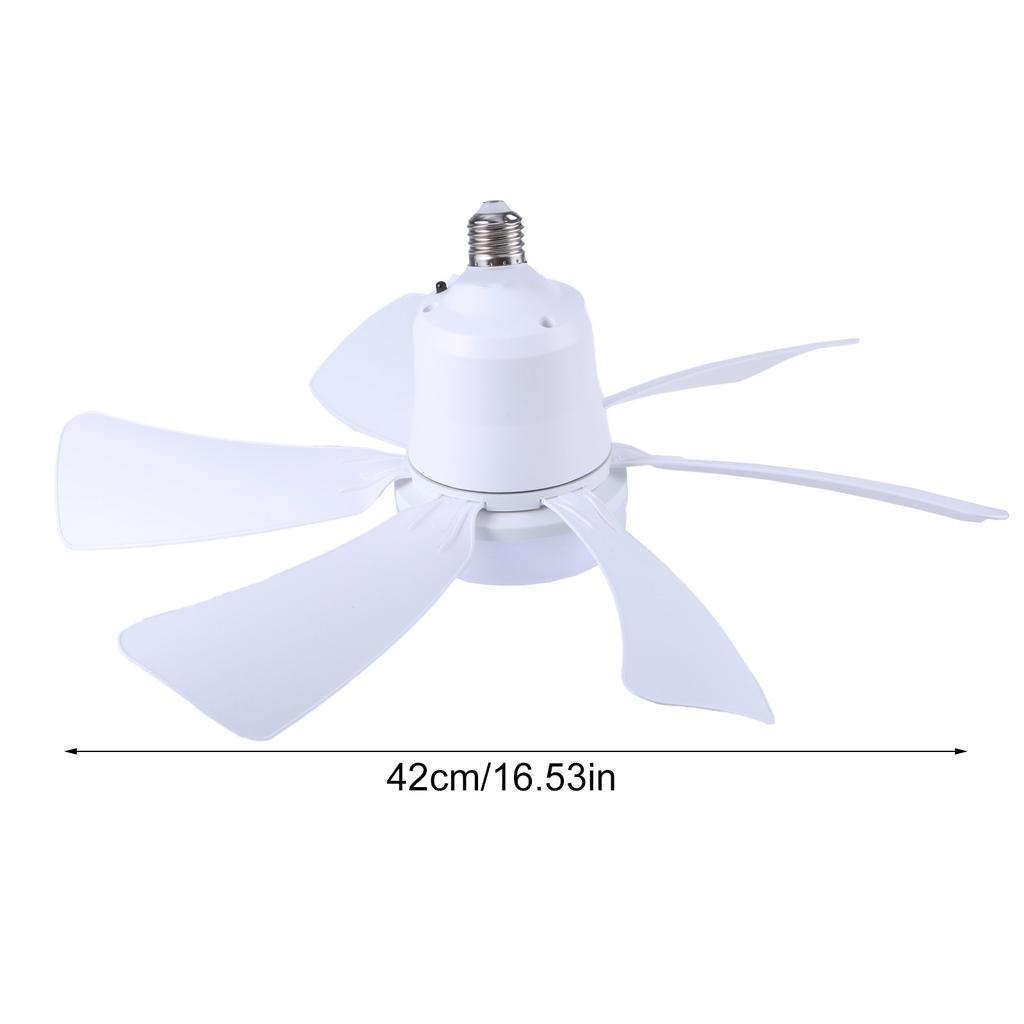 E27 Ceiling Fan AC85-265V Fan Light with Remote Sudden Stop Protection for Indoor Home 3 Gear Adjustable Chandelier Fan