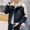 Hooded Splicing Large Size Men's Spring, Autumn and Winter Korean Version of Trendy Casual Jacket