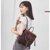 Genuine Cowhide Leather Women Backpacks Casual Ladies Travel Bags Girl's School Bags