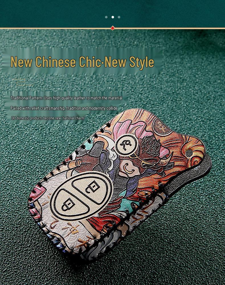 BYD Song Pro Key Case for Tang, Song Max, Qin Pro, Tang 2nd Gen DM New Energy Cars - National Tide Design Key Bag