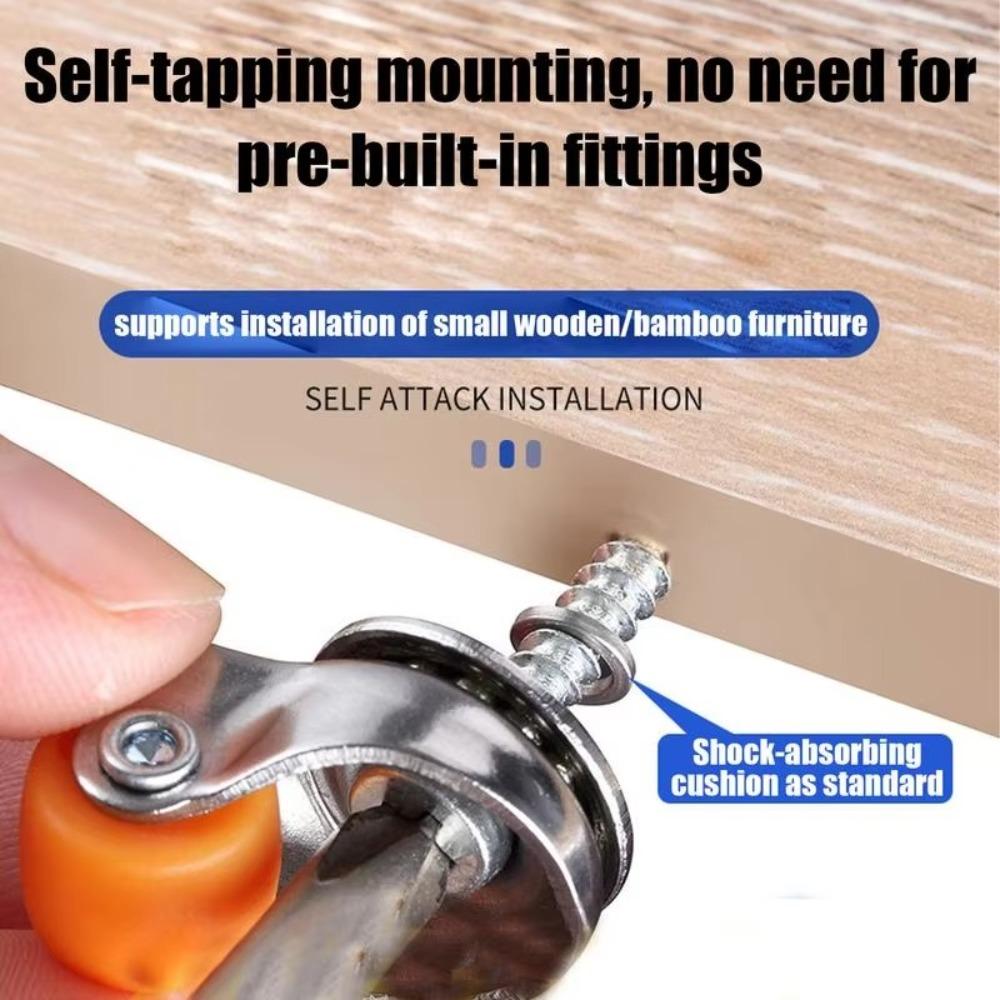 4pcs Low Profile Small Casters Wheels DIY Storage Box Furniture Wheels Appliances