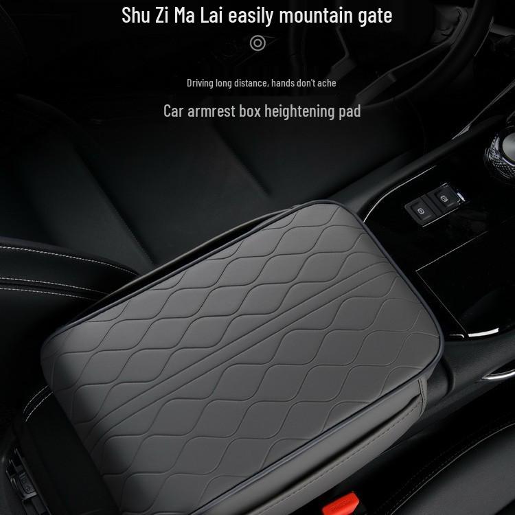 Memory Foam Armrest Pad - Heightening Elbow Support with Embossed Design and Pockets