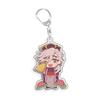 For Demon Slayer Tokitou Muichirou Daki Akaza Douma Gyutaro Acrylic Selfmade Cartoon Anime Keychain Pendant Toy Gift 5cm