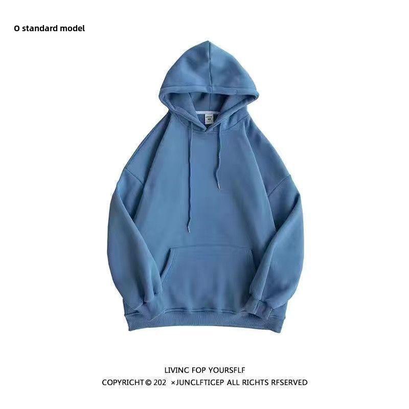 Dark Green Heavy High-Gloss Oversized Velvet Hooded Sweater for Men and Women