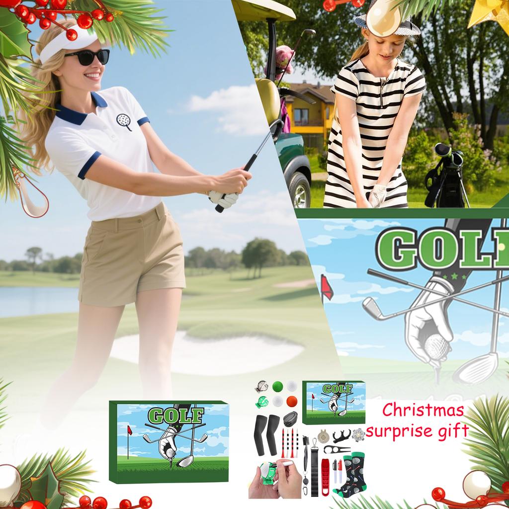 GOLF Christmas Countdown Calendar - Men's Golf Christmas Calendar (Junior Version), 24-day Christmas Countdown Calendar, (Liquid Content 10ml)
