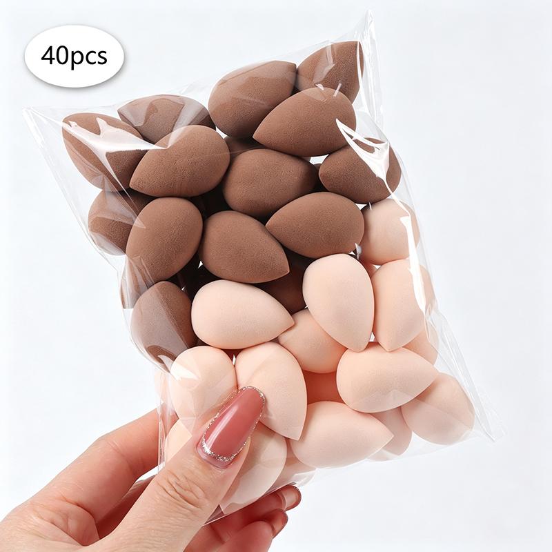30/40Pcs Mini Makeup Sponges, Expand When Exposed To Water, Can Be Used Both Wet And Dry, Suitable For All Skin Types