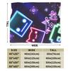 Geometry Dash Gaming Game Plush Blankets Warm Soft Flannel Throw Blanket Kids Couch Chair Quality Bedspread Gift Idea