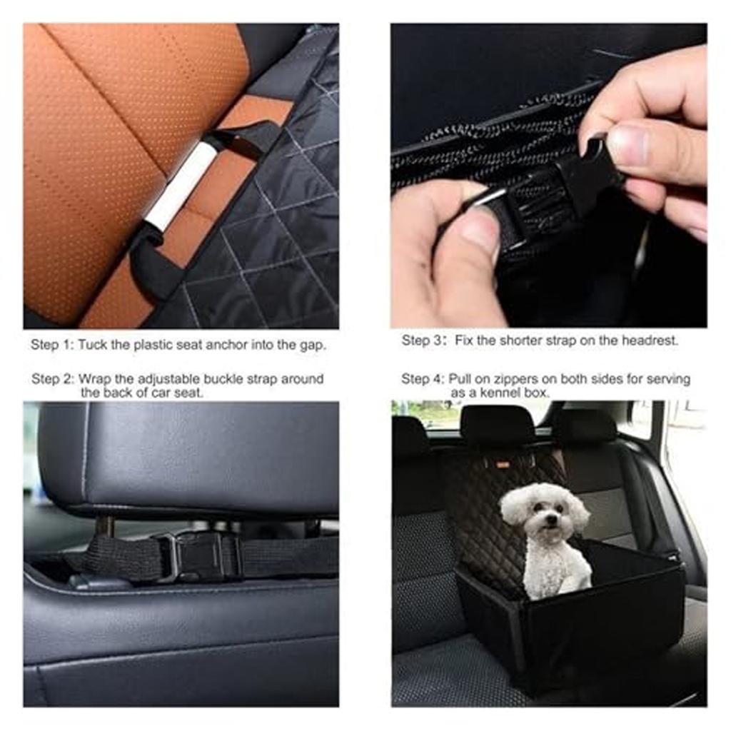 Car Pet Seat Cushion Removable And Washable Hanging Bag Safety Seat Pet Bed Car Mat Comfortable Travelling Experience