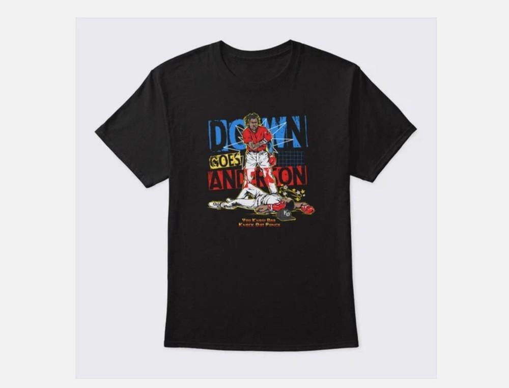 Down Goes Anderson Jose Ramirez Tim TShirt All Size S5XL Unisex T-Shirt S