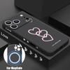 For iPhone 17 Pro Max Case Luxury Love Hearts Pattern Magnetic For Magsafe Soft Cover For iPhone 16 15 14 13 Pro Max 17E 16E