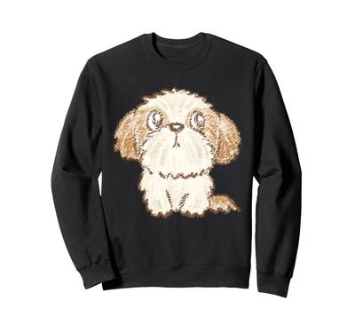 Shih Tzu Dog Cute Dog Puppy Funny Animal Art Illustration Trainer