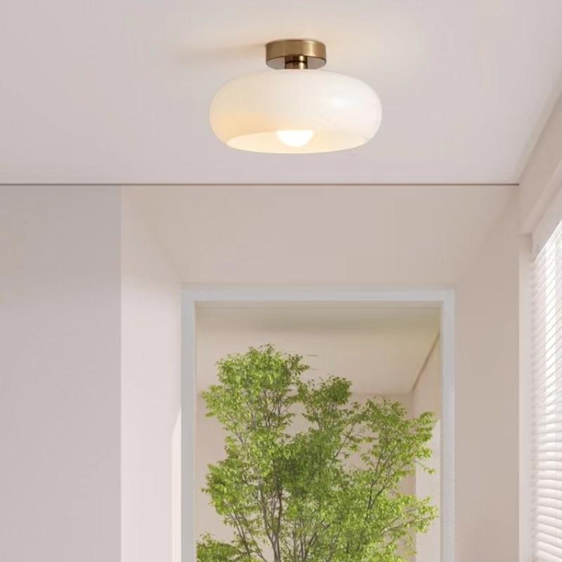 Nordische Glas-Pendelleuchte Orange/Weiß Heimdeko Kronleuchter Wohnzimmer Restaurant Schlafzimmer Arbeitszimmer Innendekoration Hängelampe