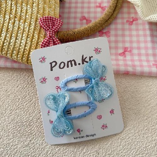 2pcs/set Cartoon Butterfly Sequin Sparkle Side Hair Clip Girls Sweet Glitter Barrettes Kawaii Princess Hair Accessories for Kids
