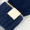 Loewe Anagram Logo Gloves Leather Tag Leather Tag Gloves Wool Navy