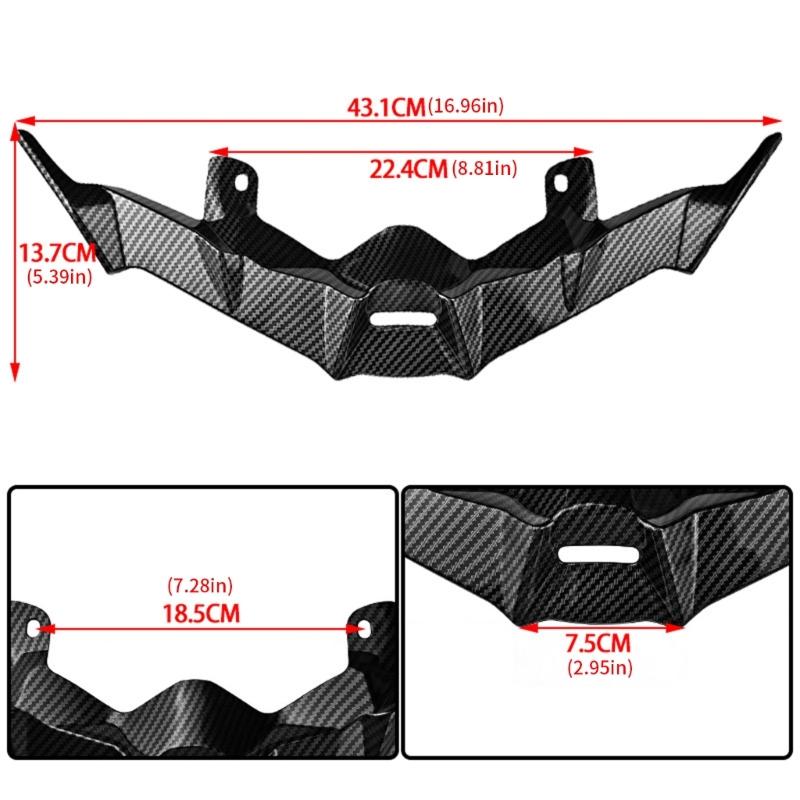 Fairing Aerodynamic Extension Protector Cover for ADV160 Motorcycle Front Headlight Winglets Guard Motorbike Accessories
