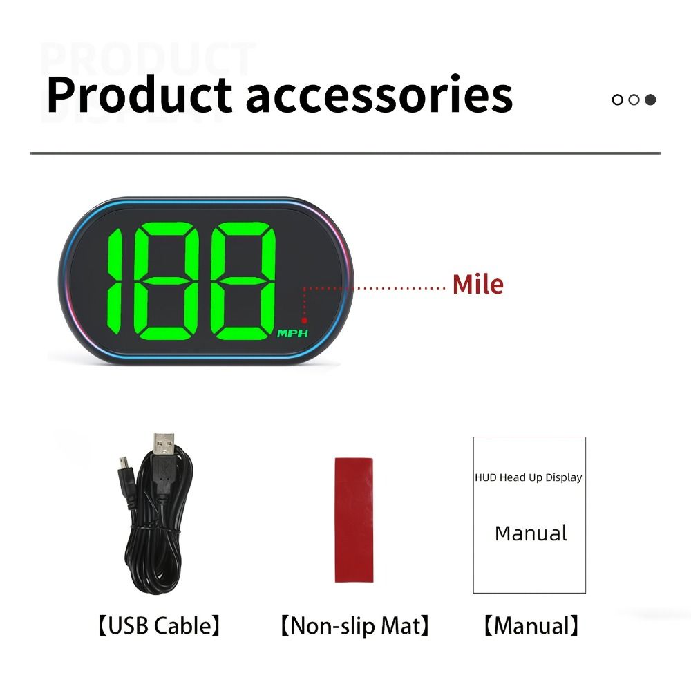 KMH/MPH GPS Car Digital Speedometer Versatile Compatibility Vehicle Speed Meter  Fit All Car