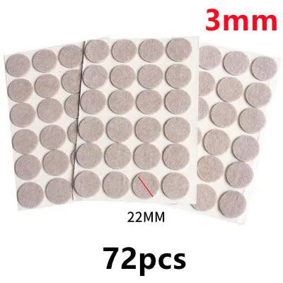 18-128 PCS Felt Chair Leg Pads 3/5mm Thick Floor Scratch Protector Mat Mute Non-slip Self Adhesive DIY Furniture Accessories