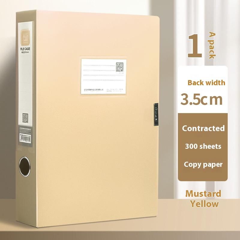 1pcs 3.5cm Large Capacity A4 File Folder Multifunctional Waterproof Document Organizer Dustproof Desktop Storage Document Holder