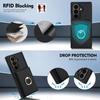 Fashion Solid Color Leather Phone Cover for Samsung Galaxy Z Fold7/Z Fold6/Z Fold5 with 360 ° Rotating Stand