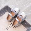 Girls princess shoes 2025 new summer baby girl white small leather shoes with skirt soft sole children's single shoes spring and summer