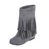 Fringed Boots, Extra Boots In Autumn and Winter, European and American Style Large Size  Boots