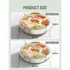 Divided Serving Tray Portable Snackle Box Container with Lid and Handle for Fruits Snacks Charcuterie Vegetable Kitchen Spices