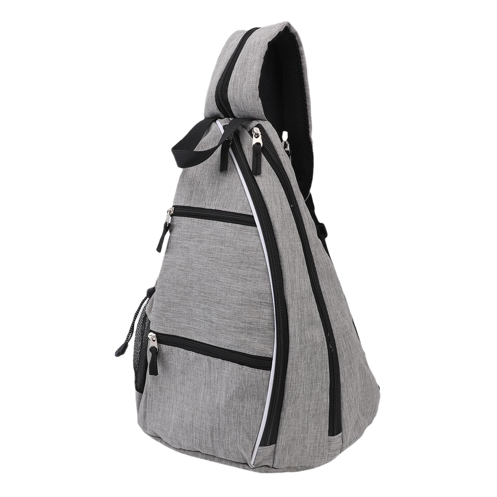 

Portable Sports Sling Bag Canvas Rackets Bag Adjustable Shoulder Strap for Paddle Tennis Racket Canvas