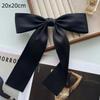 Black Bow Brooch With Ribbon And Safety Pin Simple Corsage Women'S Clothing Accessories Fashion Jewelry