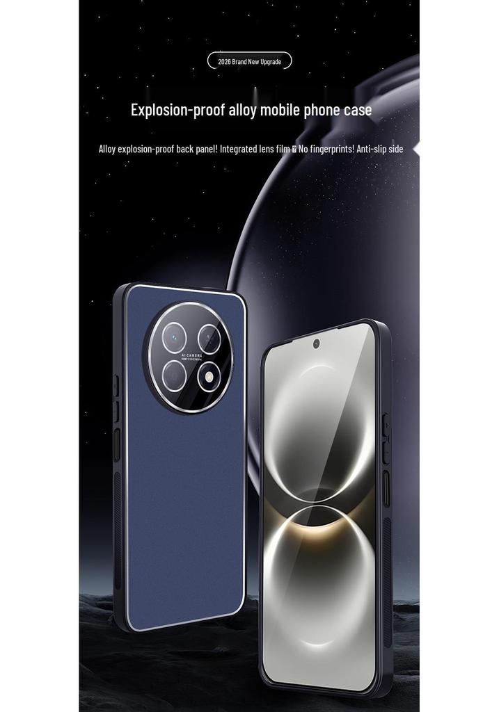 Enjoy 90 Pro Max Huawei 90 Plus Case: Built-in Lens Film, Metal Frosted, Full Coverage, Anti-Drop