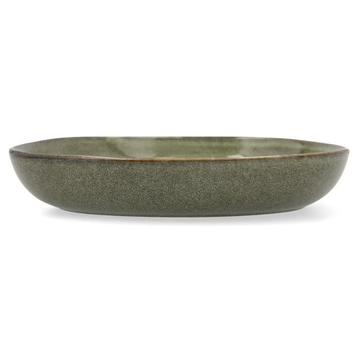 Assiette Creuse Bidasoa Ikonic Céramique Vert (20,5 X 19,5 Cm) (Pack 6x)