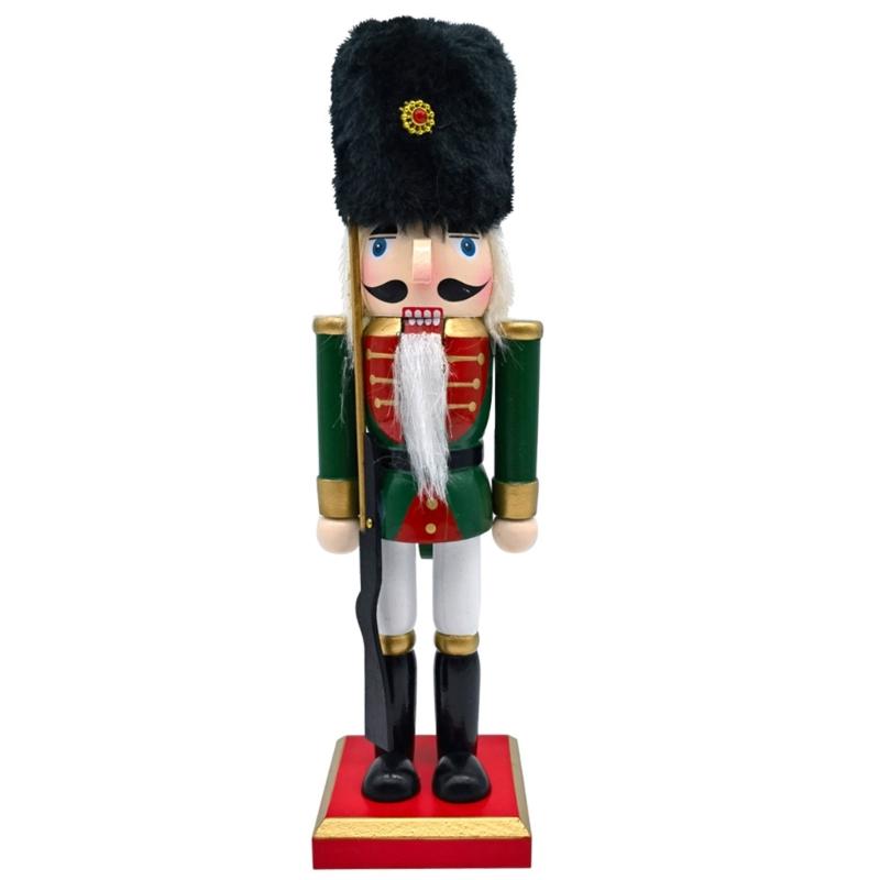 King Soldier Shape Figurine Wood Decorations for Office Unique Desktops Ornament