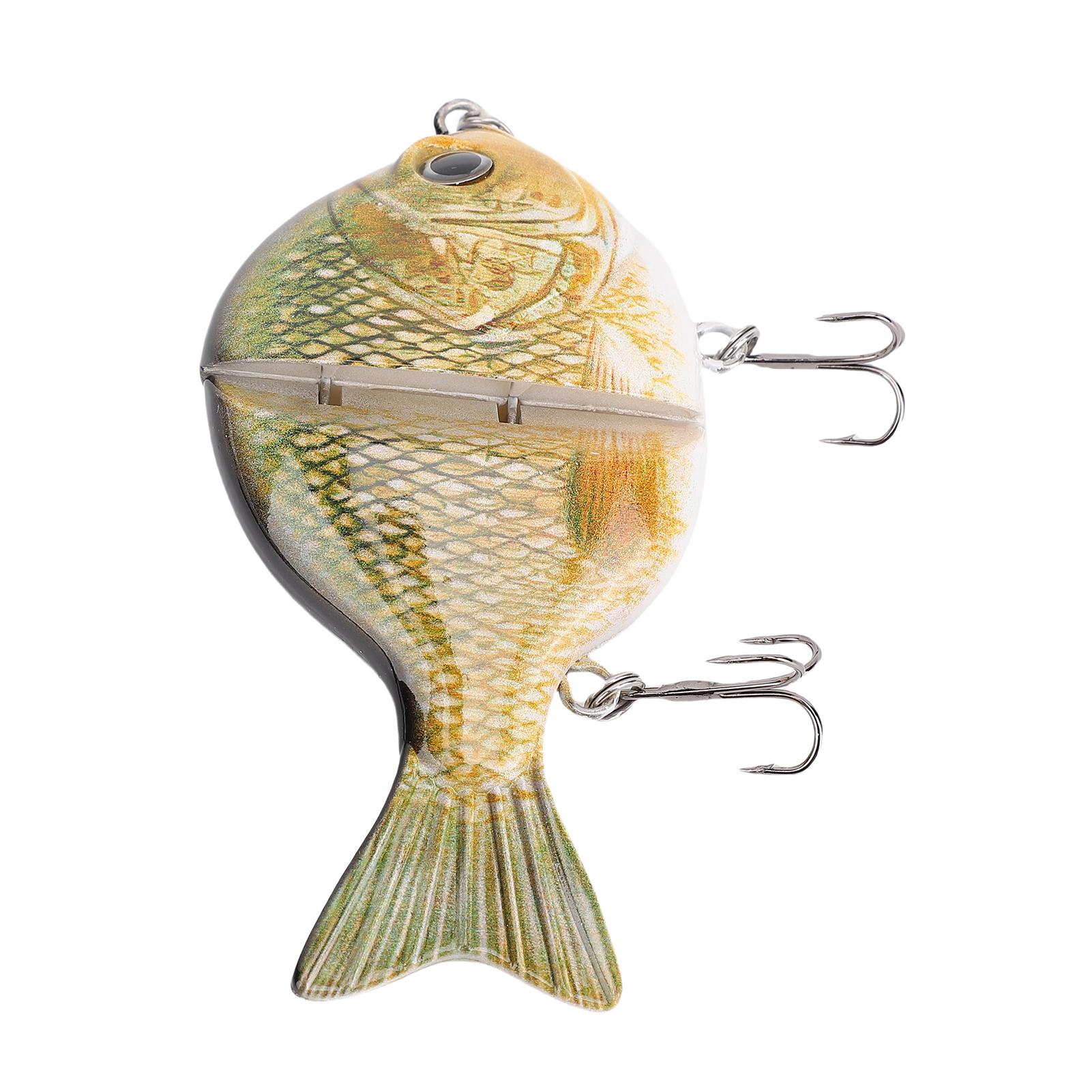 

Hard Plastic Two section Jointed Fishing Lures 9cm Sinking Bluegill Swimbait Glide Bait CC01 1 CC01-4