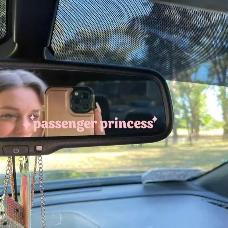 Passenger Princess Personality Car Stickers for Rearview and Backup Mirrors