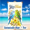 Decorative Artwork Theme Beach Towel Personalized Custom Name & Text Soft Quick Dry Beach Towel for Swimming Travel