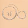 Accessories Bridal Jewelry Women'S Three-Piece Wedding Evening Dress Necklace Bracelet Earrings Accessories