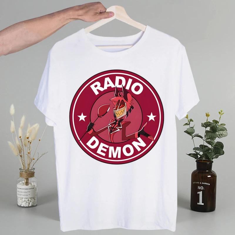Hazbin Hotels Alastor Men's Tshirt Cute Printing Shirt Mens Fashion T-Shirt For Men Casual Tops Short Sleeves Tees
