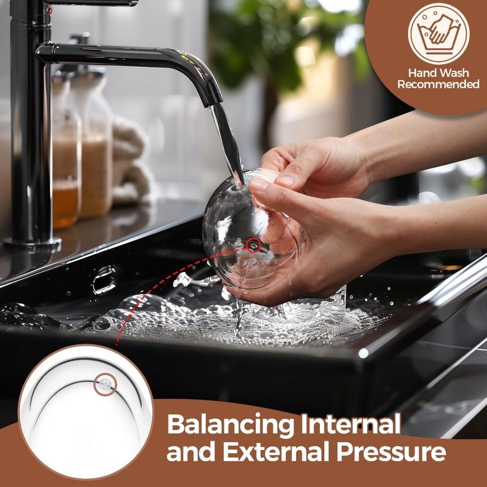 Tazze da Espresso in Vetro Trasparente Termoisolate a Doppia Parete da 80/150/250/350/450ml Perfette per Tè, Caffè, Latte Macchiato, Caffetteria, Latte, Uso Ristorante