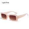 Trendy Square Jelly Color Eyewear Men's Shades Small Rectangle Sunglasses Purple Sun Glasses