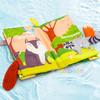 Baby Weiches Stoff-Schwanzbuch – Montessori Sensorisches Knisterbuch mit Tier-Schwänzen für Säuglinge Frühes Lernen
